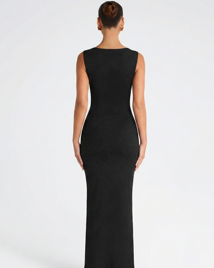 Contour Muse Square-Neck Maxi Dress