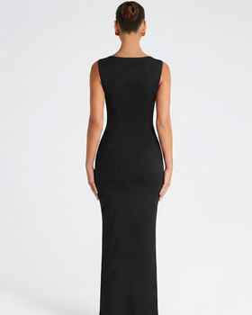 Contour Muse Square-Neck Maxi Dress